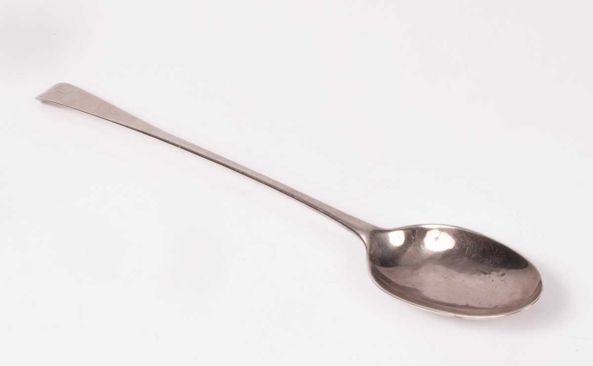 Lot 34 - A Scottish silver basting spoon, Patrick...
