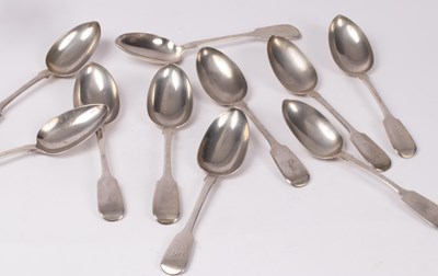 Lot 70 - A set of eight Victorian provincial silver...