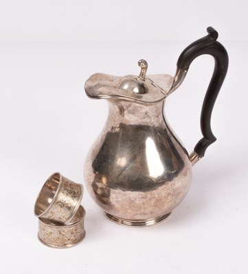 Lot 77 - An Edwardian silver jug, Birmingham 1909, with...