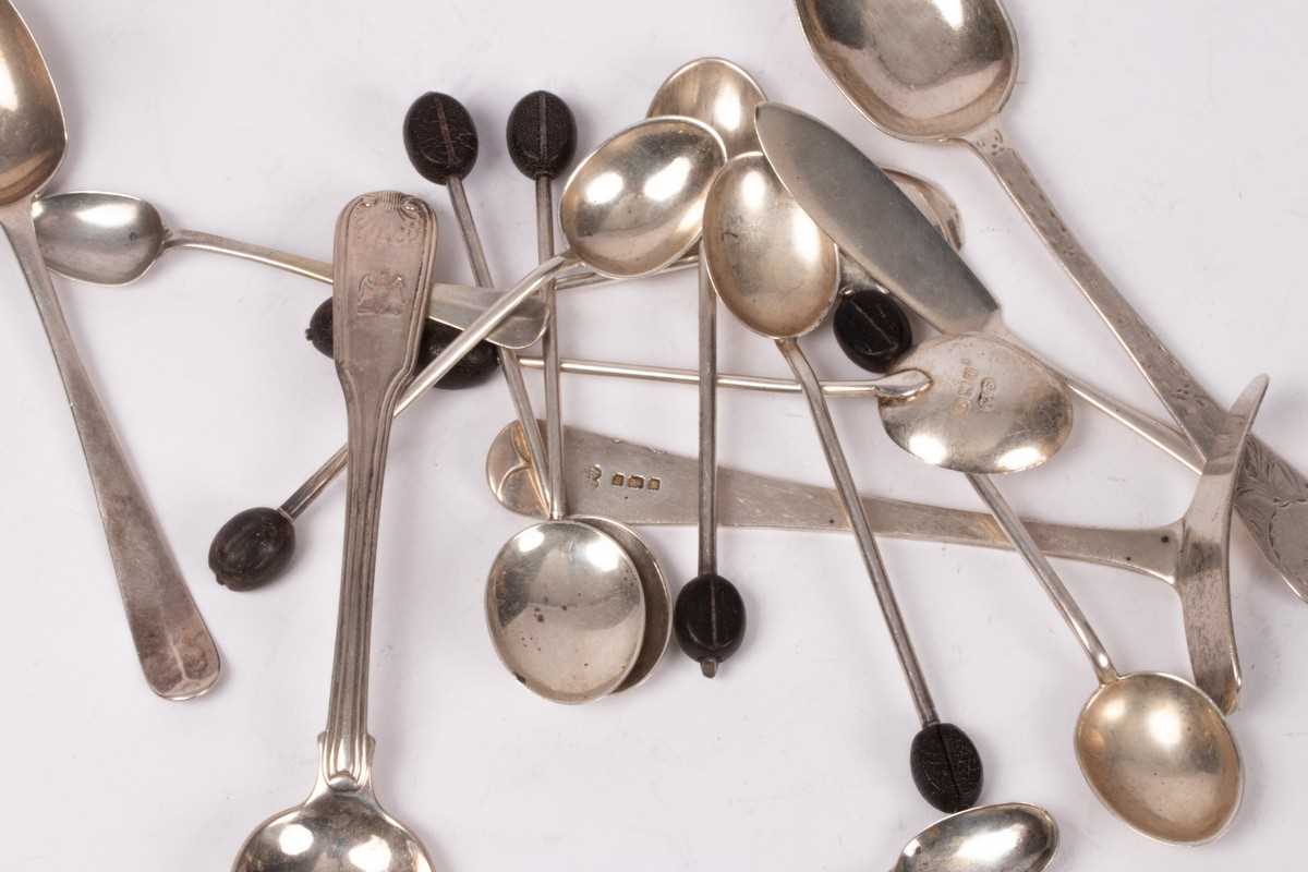 Lot 85 - A pair of 18th Century silver toy spoons,...