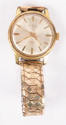 Lot 134 - A 9ct gold dress watch, the keyless lever...