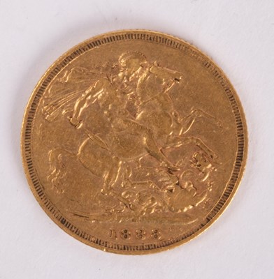 Lot 138 - A Victorian 1888 full sovereign, approximately 8g