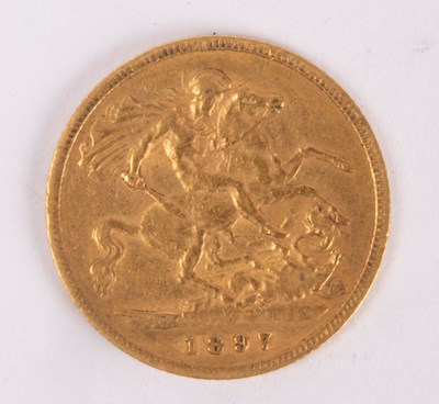 Lot 139 - A Victorian 1897 half-sovereign, approximately 4g