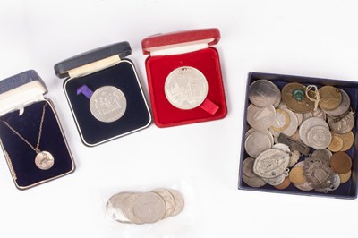 Lot 146 - Two WWII Australian 1945 Victory Medals, other...