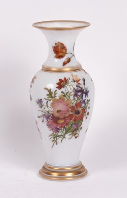 Lot 220 - An opaline glass vase, mid-19th Century,...