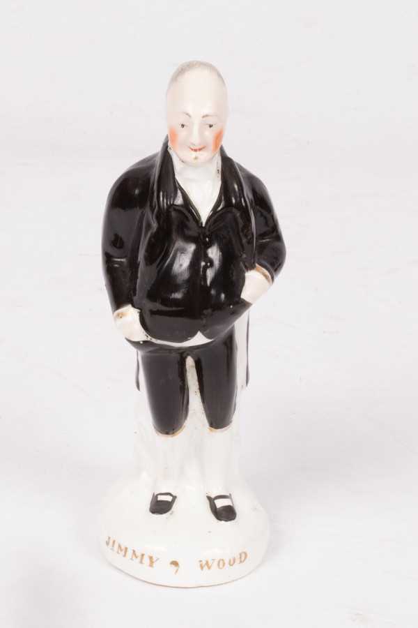 Lot 240 - A Staffordshire 'Jemmy Wood' figure,...