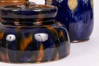 Lot 241 - A Royal Doulton tobacco jar, no. 8345, a G & W...