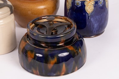 Lot 241 - A Royal Doulton tobacco jar, no. 8345, a G & W...