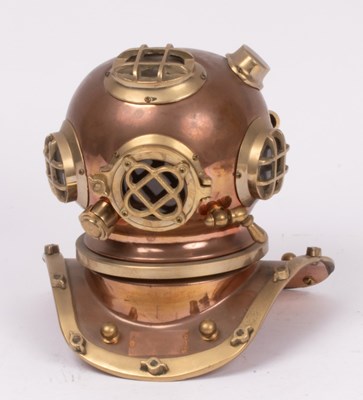 Lot 292 - A miniature divers helmet, 20th Century, 25cm...