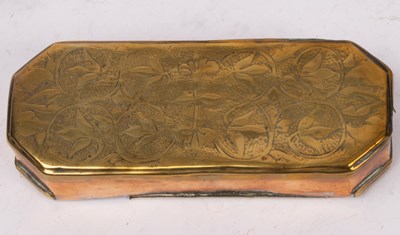 Lot 318 - Six Dutch brass tinder boxes, all with...