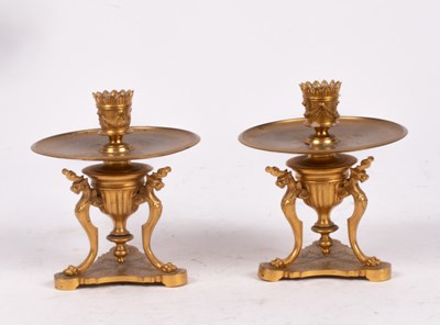 Lot 337 - A pair of Regency style gilt metal...