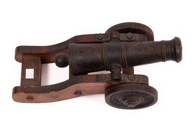 Lot 383 - An early 20th Century Swedish cannon with cast...