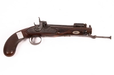 Lot 403 - An early 19th Century percussion cap pistol by...