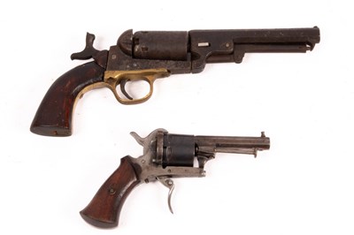 Lot 408 - A small German rim fire revolver by Mueller...