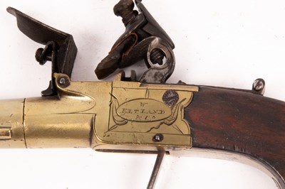 Lot 412 - A Queen Anne flintlock pistol, W Ketland & Co.,...