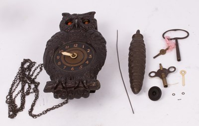 Lot 477 - A black forest Paico clock in the form of an...