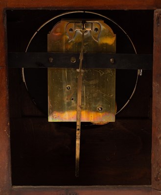 Lot 487 - An Irish mahogany cased bracket clock, the...