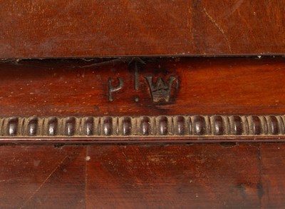 Lot 487 - An Irish mahogany cased bracket clock, the...