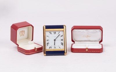 Lot 495 - Les Must de Cartier travel alarm clock,...