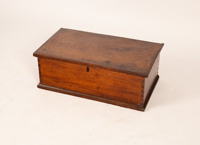 Lot 540 - An elm chest, late 18th Century, rectangular...