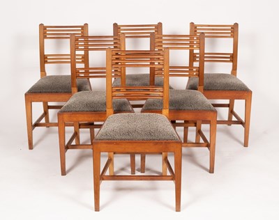 Lot 543 - A set of six William Tillman mahogany dining...