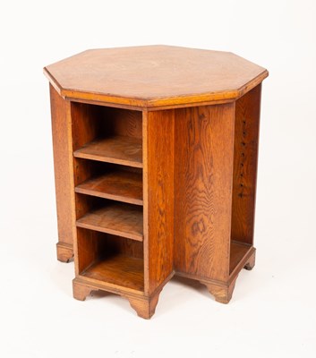 Lot 549 - An oak free standing bookcase, early 20th...