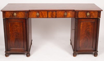 Lot 570 - A mahogany sideboard fitted drawers and...