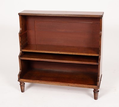 Lot 584 - A mahogany waterfall bookcase, 85.5cm wide x...