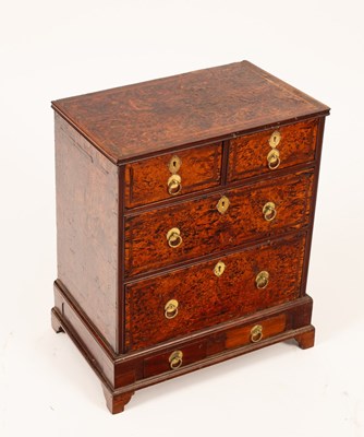 Lot 617 - A late 18th Century mulberry wood chest of...