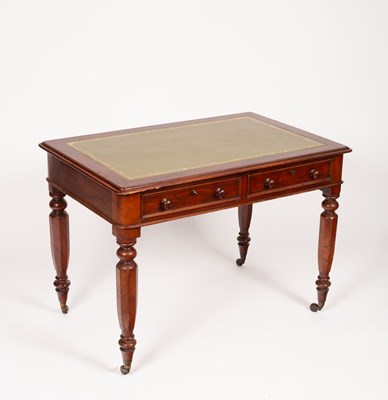 Lot 642 - A Victorian writing table, the rectangular top...