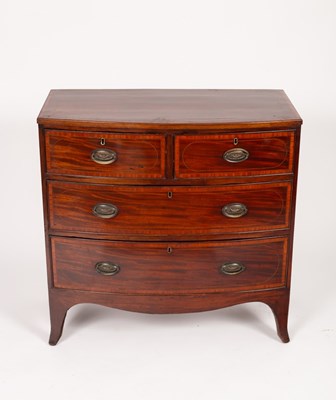 Lot 644 - A Regency mahogany and satinwood crossbanded...