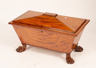 Lot 650 - A mahogany cellarette, by Wilkinson of Ludgate...