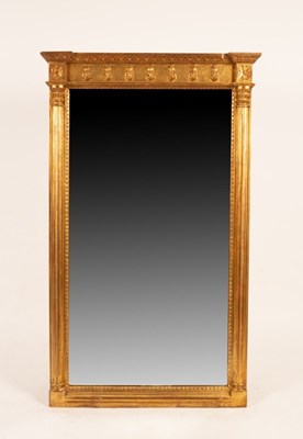 Lot 676 - A Regency style gilt framed wall mirror, with...