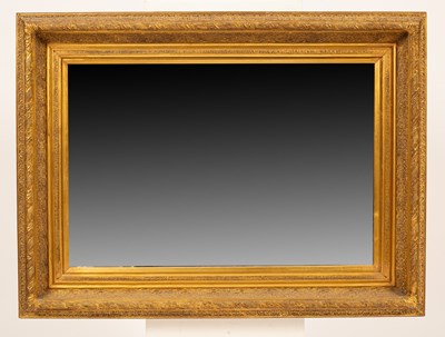 Lot 688 - A gilt framed wall mirror, 20th Century,...