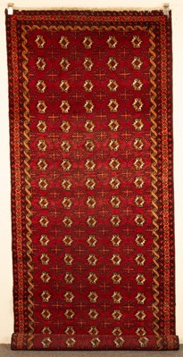 Lot 695 - A Bokhara khelleh or long rug, Turkestan,...