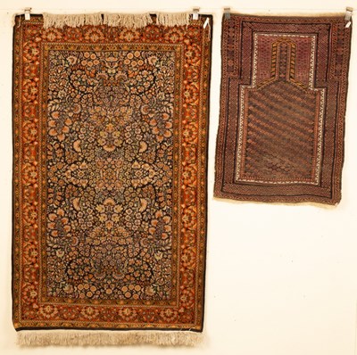 Lot 700 - An Indian millefleur rug, 20th Century, 202cm...