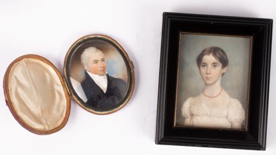 Lot 768 - English School, circa 1800/Portrait miniature...