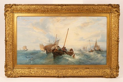 Lot 801 - Edward Duncan (1803-1882)/Fishing Boats in a...