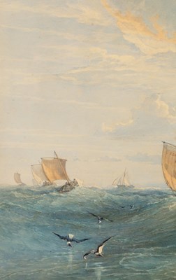 Lot 801 - Edward Duncan (1803-1882)/Fishing Boats in a...