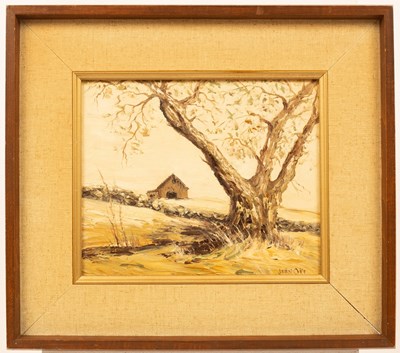 Lot 878 - Jean Oke/Snowy Landscape with Tree and...