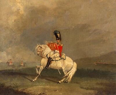 Lot 913 - English School, 19th Century/Mounted Cavalry...