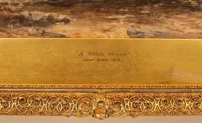 Lot 936 - John II Syer (1846-1913)/A Welsh Stream/signed...