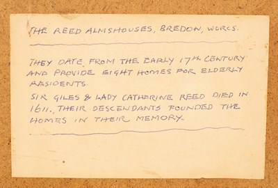 Lot 970 - Arthur Bell (1897-1995)/Reed Armshouses,...