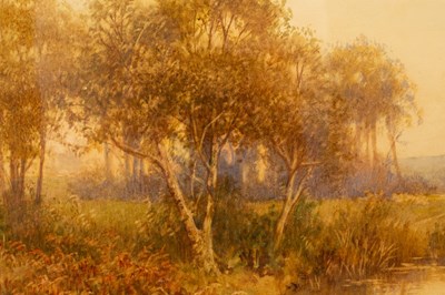 Lot 981 - William Affleck (1869-1943)/Trees beside a...