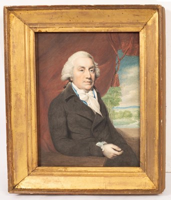 Lot 1011 - English School, circa 1790/Portrait of Mr...