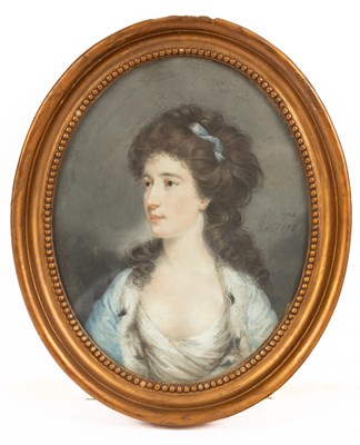 Lot 1012 - Alexander Pope (1763-1835)/Portrait of Mrs...