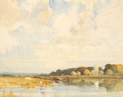 Lot 1024 - Edward Brook (20th Century)/Landscape/stream...