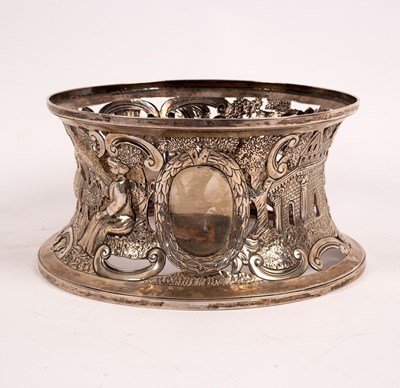 Lot 48 - An Irish silver potato ring, Weir & Sons,...