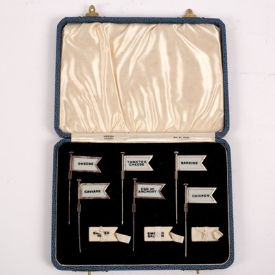 Lot 58 - A set of silver sandwich flags, AS, Birmingham...