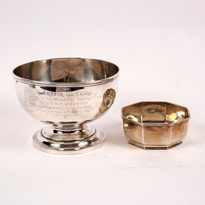 Lot 67 - A silver rose bowl, GH, Sheffield 1904, with...